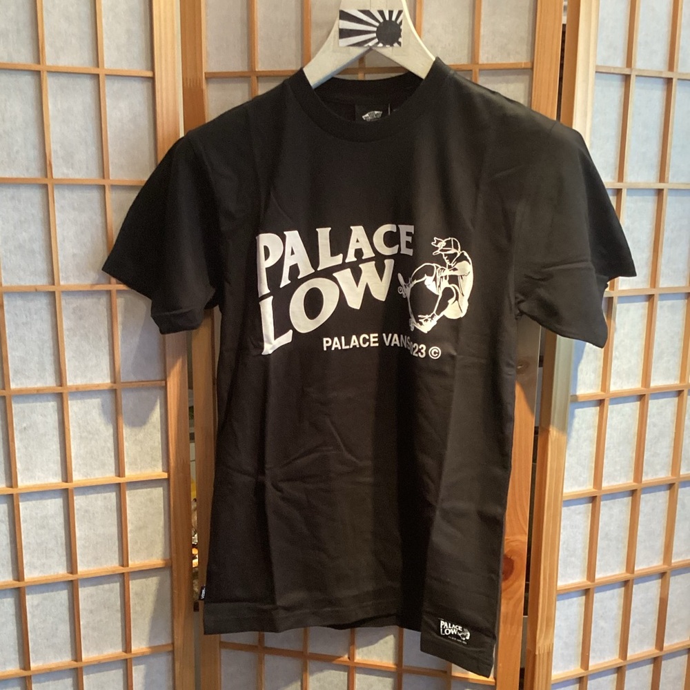 PALACE x Vans Low T-Shirt Black VN0008D6 BLK Men's Size Small